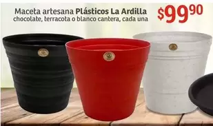 Oferta de Una - Maceta Artesana Plasticos por $99.9 en Soriana Híper