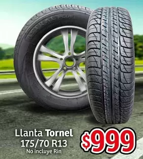 Oferta de Tornel - Llanta  175/70 R13 por $999 en Soriana Híper