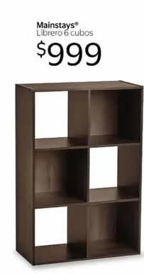 Oferta de Mainstays - ® Librero 6 Cubos por $999 en Walmart