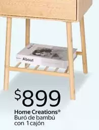 Oferta de Home Creations Buro De Bambu Con 1 Cajon por $899 en Walmart