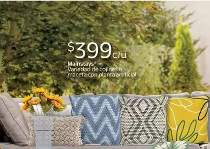 Oferta de Mainstays -  Variedad De Cojines O Macetas por $399 en Walmart