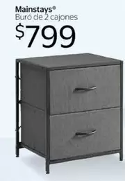 Oferta de Mainstays -  Buro De 2 Cajones por $799 en Walmart