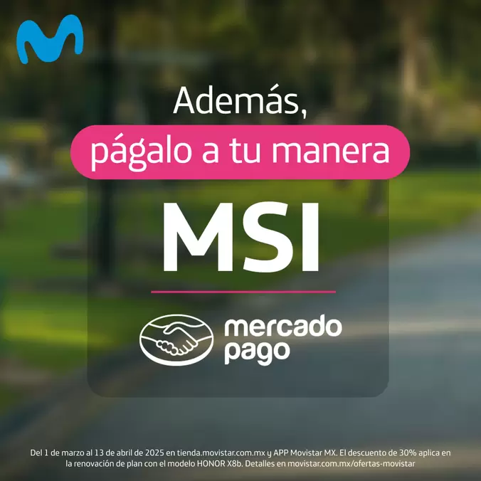 Oferta de Hasta 30% de descuento 3 en Movistar