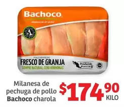 Oferta de Bachoco - Milanesa De Pechuga De Pollo por $174.9 en Soriana Híper