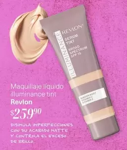 Oferta de Revlon - Maquillaje Liquido Illuminance Tint por $259.9 en Soriana Súper