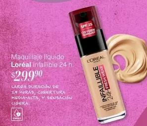 Oferta de L'Oréal - Maquillaje llaquido por $299.9 en Soriana Súper