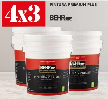 Oferta de Behr - Pintura Premium Plus en The Home Depot