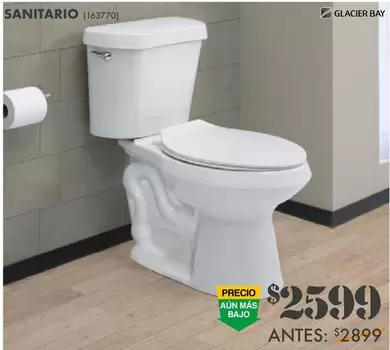 Oferta de Glacier Bay - Sanitario por $2599 en The Home Depot