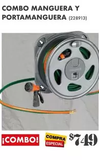 Oferta de Combo Manguera Y Portamanguera por $749 en The Home Depot