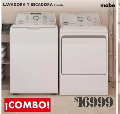 Oferta de Mabe - Lavadora Y Secadora por $16999 en The Home Depot