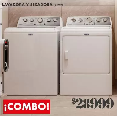 Oferta de Lavadora Y Secadora por $28999 en The Home Depot