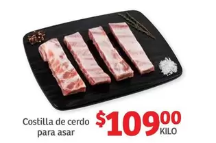 Oferta de Costilla De Cerdo Para Asar por $109 en Soriana Híper