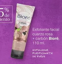 Oferta de Cuarzo - Biore Exfoliante Facial  Rosa + Carbon en Soriana Híper