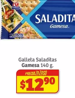 Oferta de Gamesa - Galleta Saladitas por $12.9 en Soriana Híper