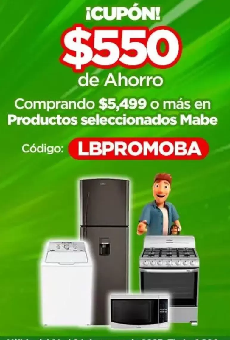 Oferta de Mabe - Lepromoba por $550 en Bodega Aurrera