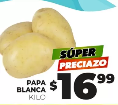 Oferta de Papa Blanca por $16.99 en Merco