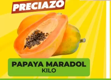 Oferta de Papaya Maradol por $26.99 en Merco