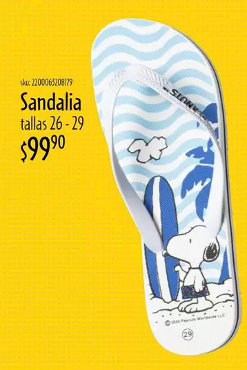Oferta de Sandalia por $99.9 en Del Sol