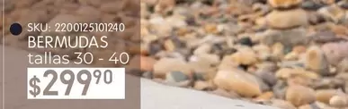 Oferta de Bermuda S por $299.9 en Woolworth