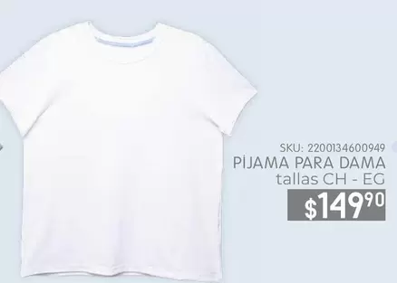 Oferta de Pijama Para Dama Tallas por $149.9 en Woolworth