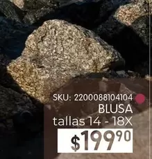 Oferta de Blusa por $199.9 en Woolworth