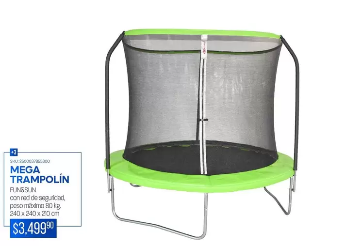 Oferta de Mega Trampolín por $3499.99 en Woolworth