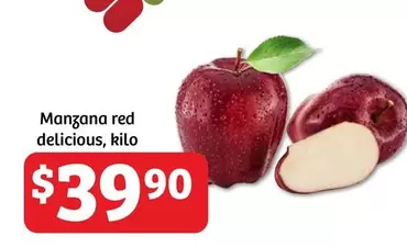 Oferta de Manzana Red Delicious por $39.9 en Soriana Híper