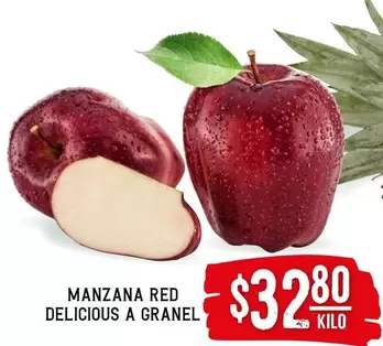 Oferta de Manzana -  Red Delicious A Granel por $32.8 en Soriana Híper