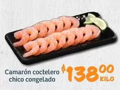 Oferta de Camaron Coctelero Chico Congelado por $138 en Soriana Híper