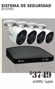 Oferta de Sistema De Seguridad por $3749 en The Home Depot