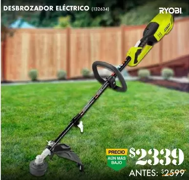 Oferta de Ryobi - Desbrozador Eléctrico por $2339 en The Home Depot