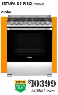 Oferta de Mabe - Estufa De Piso por $10399 en The Home Depot