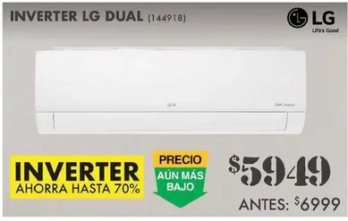Oferta de LG - Inverter Dual por $5949 en The Home Depot