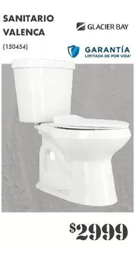 Oferta de Glacier Bay - Sanitario Valenca por $2999 en The Home Depot