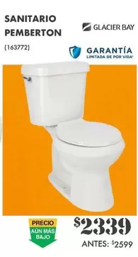 Oferta de Glacier Bay - Sanitario Pemberton  por $2339 en The Home Depot
