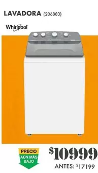 Oferta de Whirlpool - Lavadora por $10999 en The Home Depot