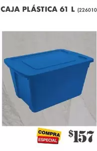Oferta de Caja Plástica 61 L  por $157 en The Home Depot
