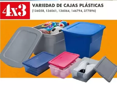 Oferta de Variedad De Cajas Plásticas en The Home Depot