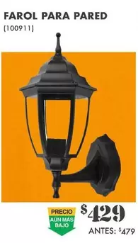 Oferta de Farol Para Pared por $429 en The Home Depot