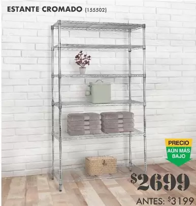 Oferta de Estante Cromado por $2699 en The Home Depot