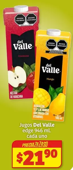 Oferta de Del Valle - Jugoso  Ecoge por $21.9 en Soriana Híper