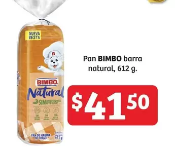 Oferta de Natural - Pan Barra por $41.5 en Soriana Híper