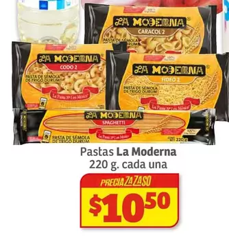 Oferta de La Moderna - Pastas por $10.5 en Soriana Híper