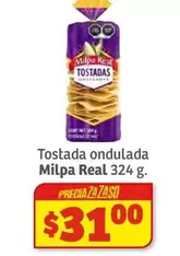 Oferta de Real - Tostada Ondulada Milpa por $31 en Soriana Híper