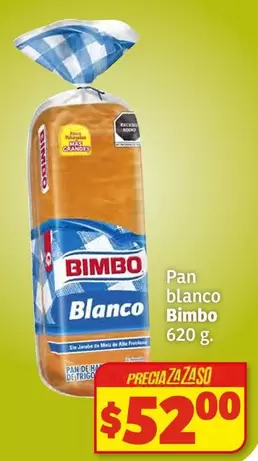 Oferta de Bimbo - Pan Blanco por $52 en Soriana Híper