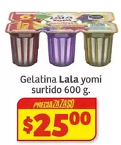 Oferta de Lala - Gelatina  Yomi Surtido por $25 en Soriana Híper