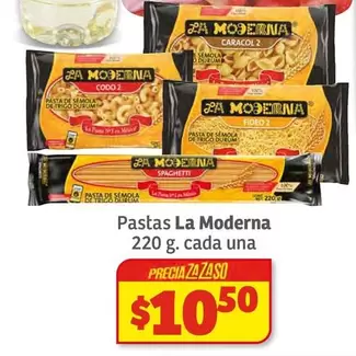 Oferta de La Moderna - Pastas por $10.5 en Soriana Híper