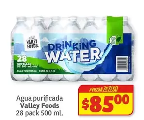 Oferta de Valley Foods - Agua Purificada por $85 en Soriana Súper