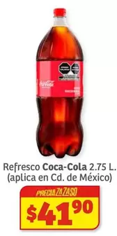 Oferta de Coca Cola - Refresco por $41.9 en Soriana Súper
