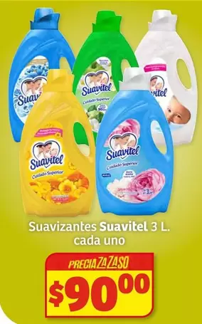 Oferta de Suavitel - Suavizantes por $90 en Soriana Súper